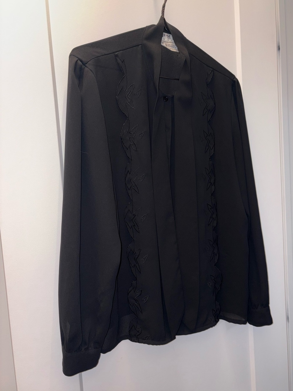 Eclipse Black Women's Embroidered Blazer Jacket